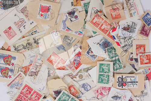 Image of postage stamps collection 