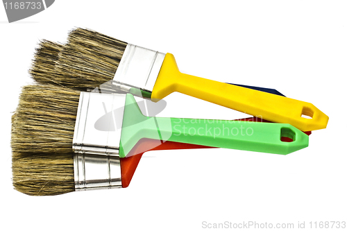 Image of Colorful paintbrushes