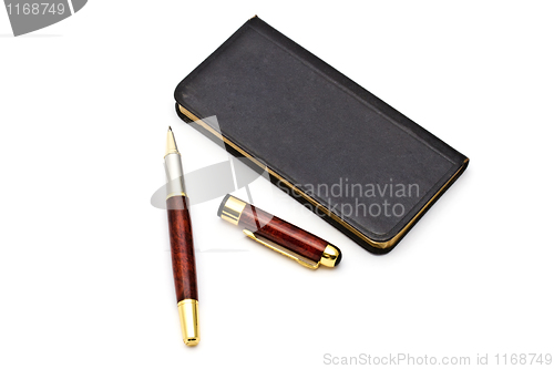 Image of Book and pen