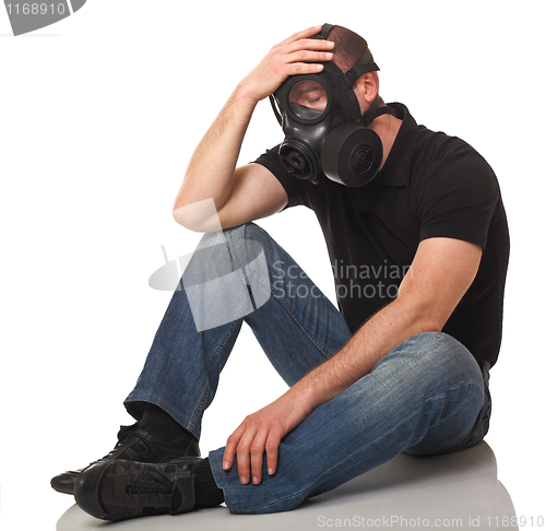 Image of man with gas mask
