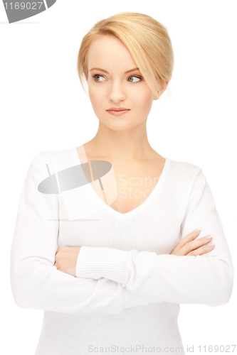 Image of calm and friendly woman