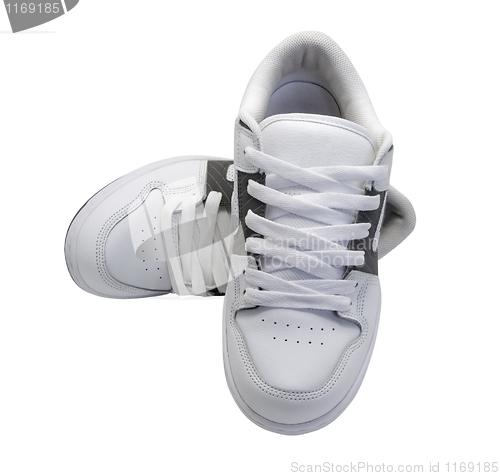 Image of Pair of white sneakers