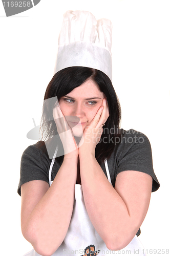 Image of Portrait of a cook girl.