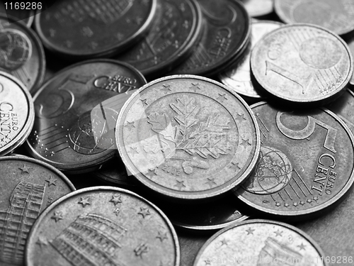 Image of Euro coins background