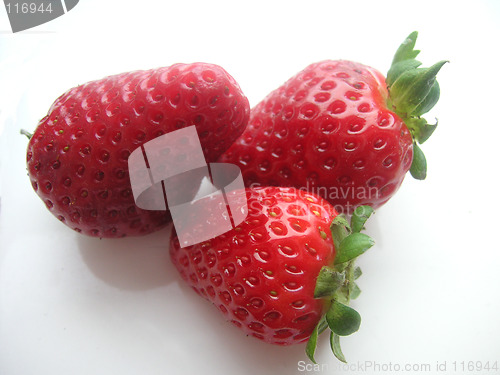 Image of three strawberries