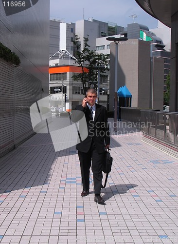 Image of Businessman in a city