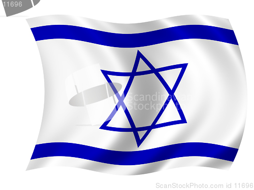 Image of waving flag of israel