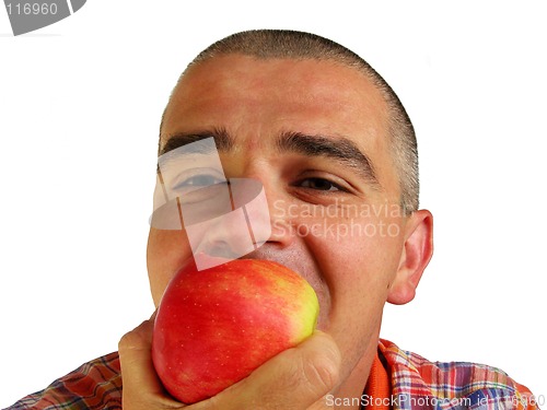 Image of Bitting an apple