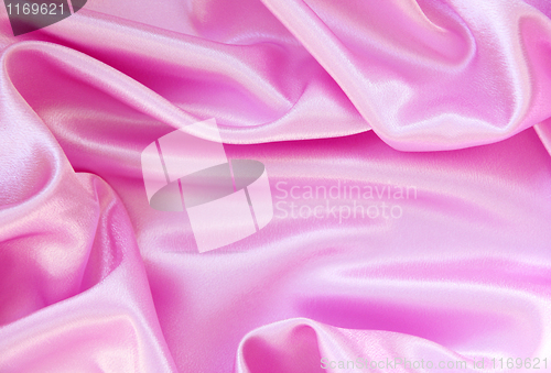 Image of Smooth elegant pink silk as background 