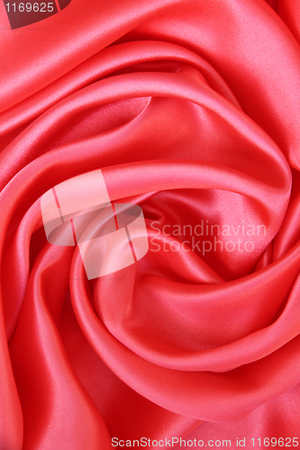 Image of Smooth Red Silk as background