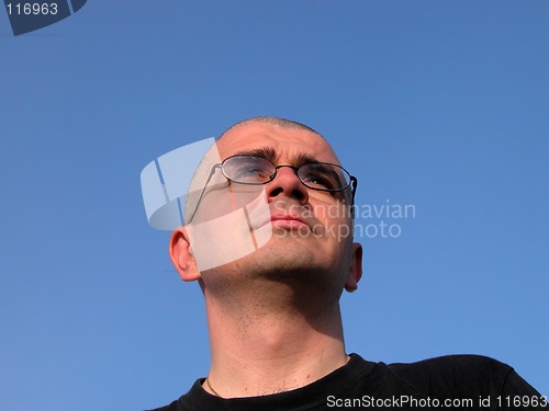 Image of Man looking away