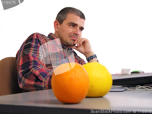 Image of Man at the desk