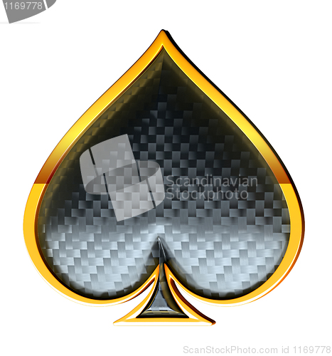 Image of Spades textured card suits 