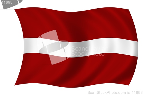 Image of waving flag of latvia