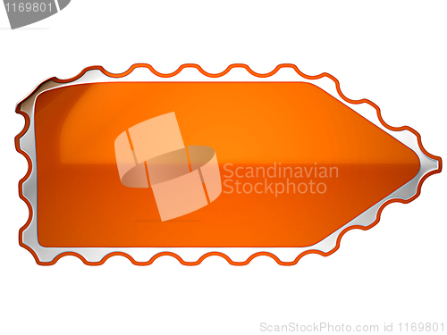 Image of Orange hamous sticker or label 