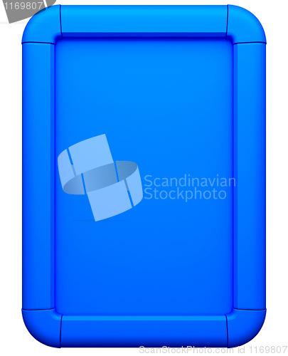 Image of Blue advertising lightbox isolated