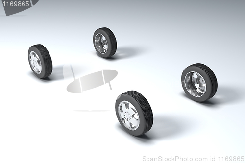 Image of Four wheels