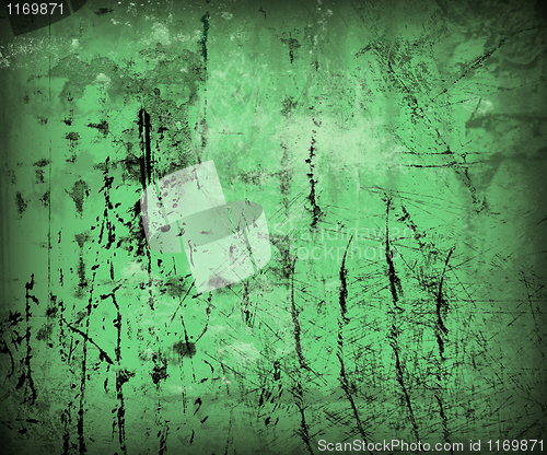 Image of green grunge background 