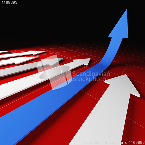 Image of 3d financial arrow