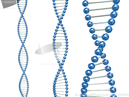 Image of fine image 3d of dna illustration 