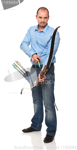 Image of man with bow