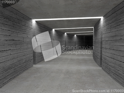 Image of concrete tunnel background