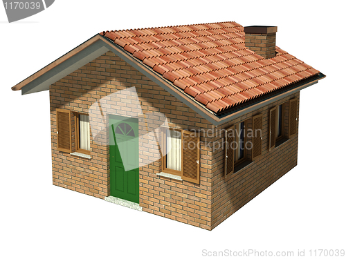 Image of isolated house model