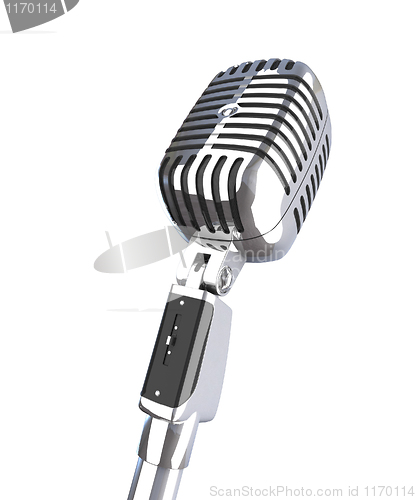 Image of vintage 3d microphone