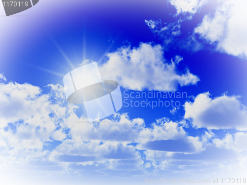 Image of blue sky background