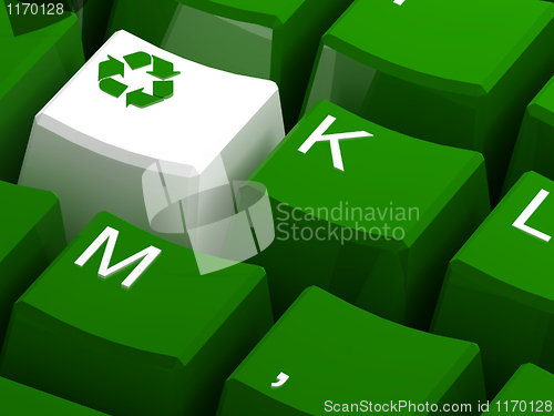 Image of Recycle symbol button 