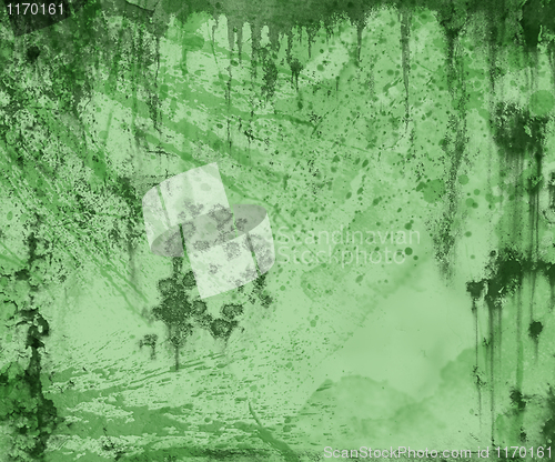 Image of green grunge background