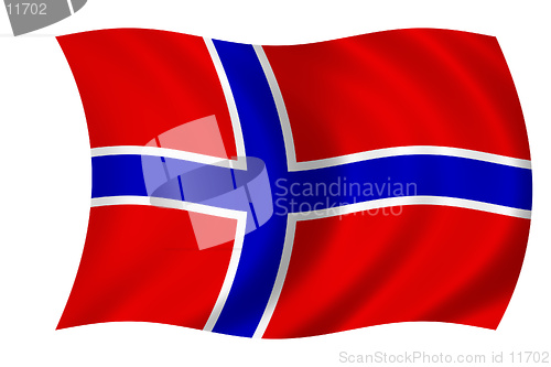 Image of waving flag of norway
