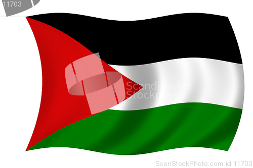 Image of waving flag of palestine