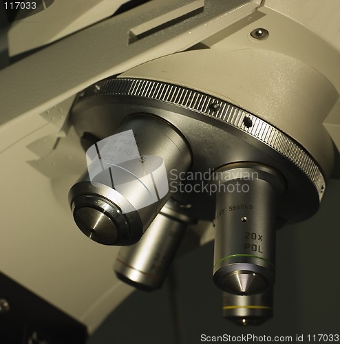 Image of Scienctific microscope lenses