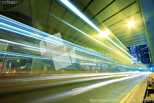 Image of traffic through downtown 