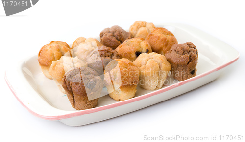 Image of little muffin cakes on a plate