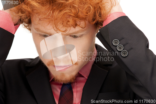 Image of unhappy man