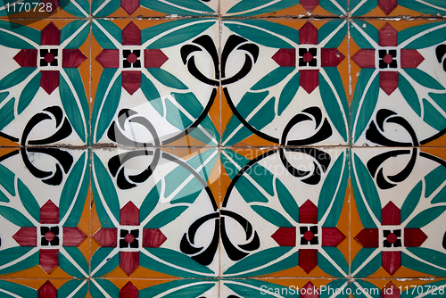 Image of Vintage spanish style ceramic tiles