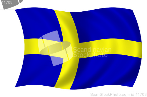 Image of swedish waving flag