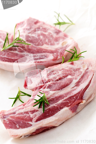 Image of Raw lamb chops