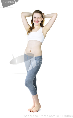 Image of Happy fit young girl