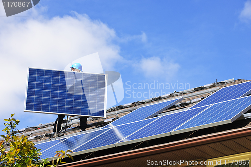 Image of Solar panel installation