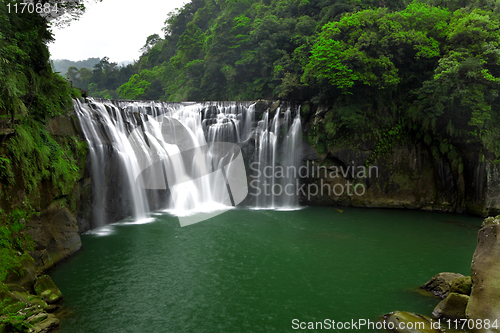 Image of waterfall in forest