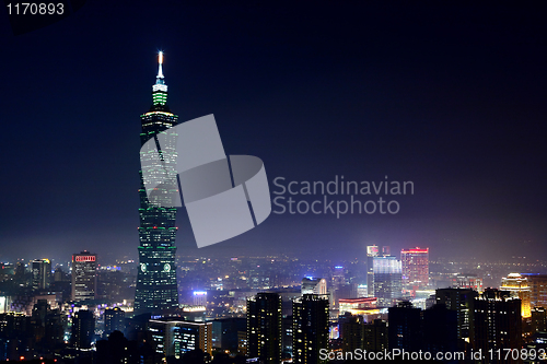 Image of Taipei at night