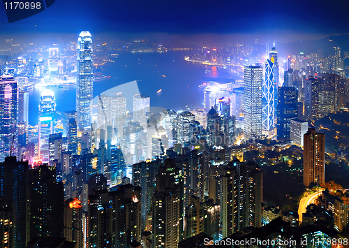 Image of Hong Kong at night