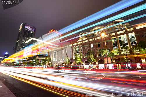 Image of Taipei traffic at night
