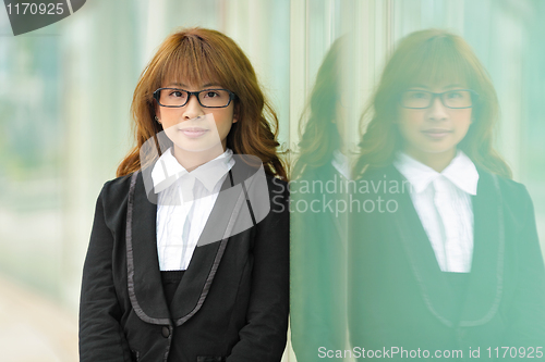 Image of asian young business woman