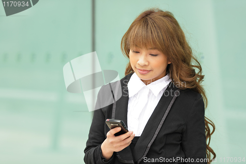 Image of woman with mobile phone