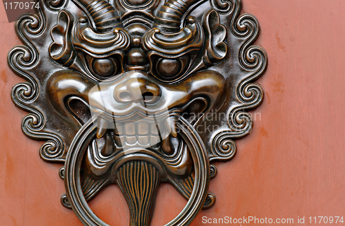 Image of lion door lock