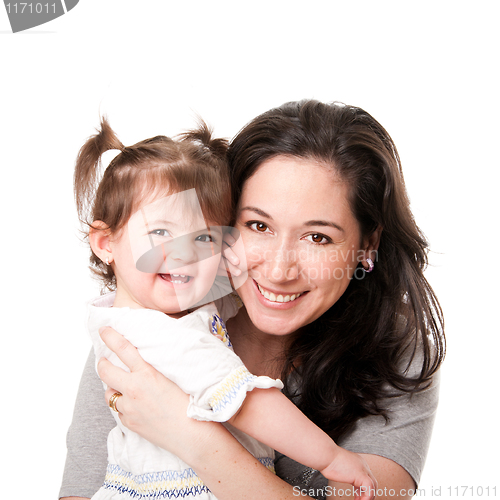 Image of Happy mother baby daughter family